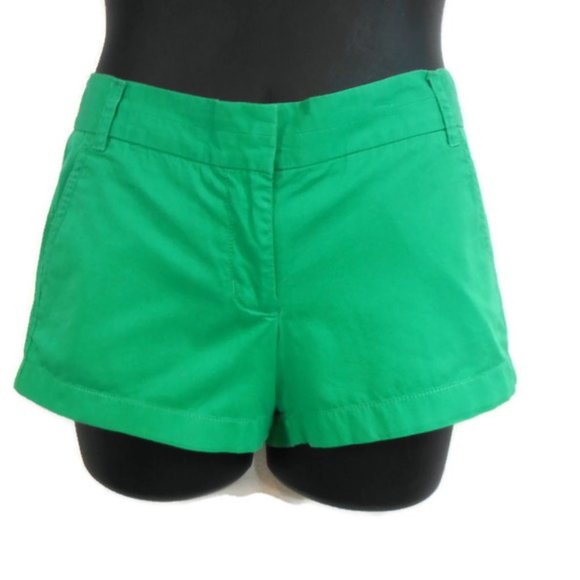 J Crew Girls Green Chino Shorts -14 - Picture 12 of 12
